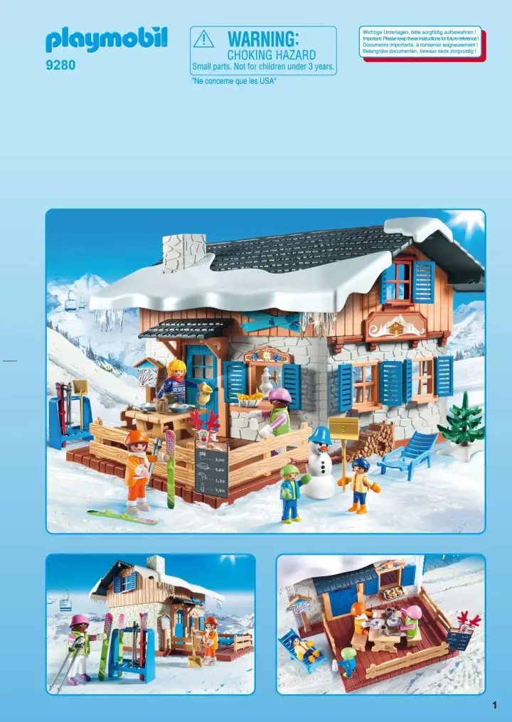 playmobil ski lodge 9280
