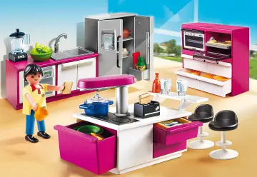 playmobil 5582  cuisine avec îlot  abapri france