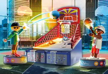 Playmobil 1030 - Joueurs de basket-ball avec plateforme de tir