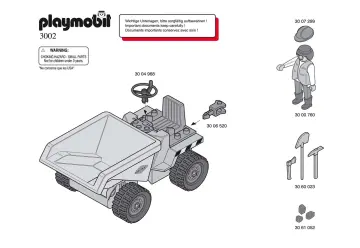 Bauanleitungen Playmobil 3002-A - Dumper (1)