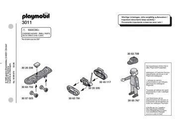 Notices de montage Playmobil 3011-A - Ado/Planche à roulettes (1)