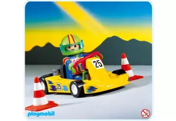 Playmobil 3013-A - Pilote/kart jaune