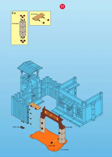 Bauanleitungen Playmobil 3023-A - Fort Eagle (9)