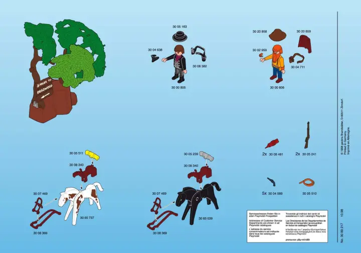 Bauanleitungen Playmobil 3036-A - Banditen-Überfall (2)