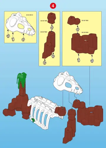 Bauanleitungen Playmobil 3040-A - Skeletthöhle (5)