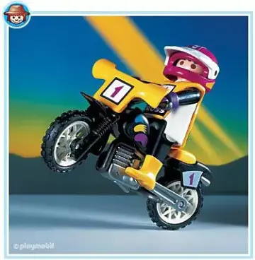Playmobil 3044-A - Pilote/moto trial