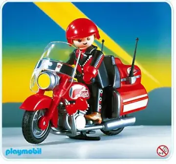 Playmobil 3062-A - Motard/ Moto de route