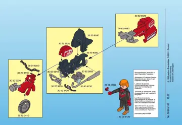 Notices de montage Playmobil 3062-A - Motard/ Moto de route (2)