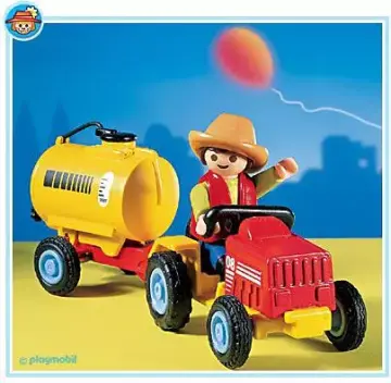 Playmobil 3066-A - Enfant/tracteur/citerne