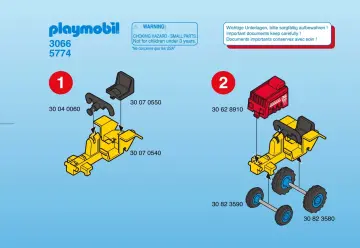 Notices de montage Playmobil 3066-A - Enfant/tracteur/citerne (1)