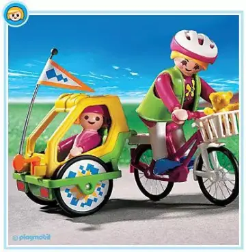Playmobil 3068-A - Fahrrad / Kinderanhänger