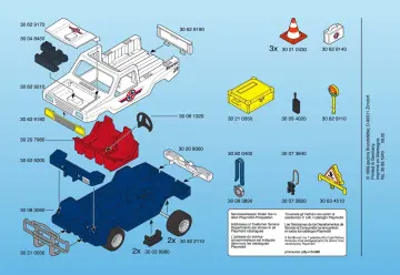 Notices de montage Playmobil 3070-A - Unité de secours/4x4 (4)