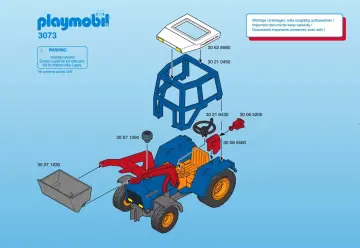 Bauanleitungen Playmobil 3073-A - Traktor mit Erntewagen (1)