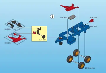 Bauanleitungen Playmobil 3073-A - Traktor mit Erntewagen (2)