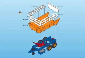 Bauanleitungen Playmobil 3073-A - Traktor mit Erntewagen (3)