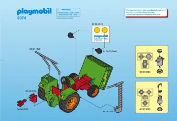 Notices de montage Playmobil 3074-A - Maraîcher/tracteur (1)