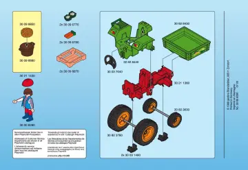 Notices de montage Playmobil 3074-A - Maraîcher/tracteur (2)