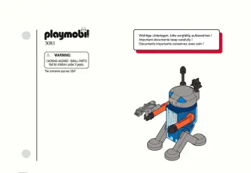 Bauanleitungen Playmobil 3081-A - Roboter (1)