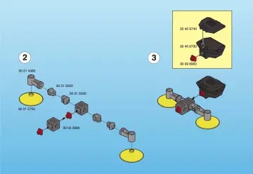 Notices de montage Playmobil 3093-A - Envahisseur/navette (2)
