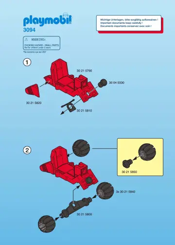 Bauanleitungen Playmobil 3094-A - Dark Trike (1)