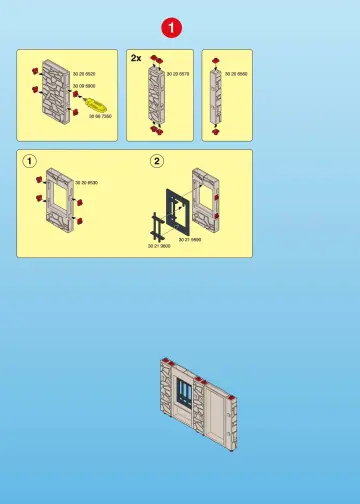 Bauanleitungen Playmobil 3112-B - Gefängnisfestung (2)