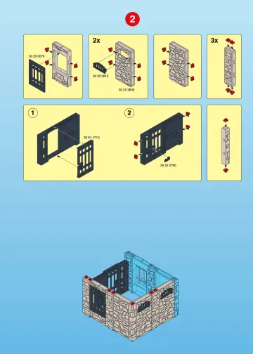 Bauanleitungen Playmobil 3112-B - Gefängnisfestung (3)