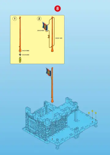 Notices de montage Playmobil 3112-B - Soldats/citadelle (9)