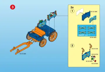 Bauanleitungen Playmobil 3117-A - Pferdekutsche (3)