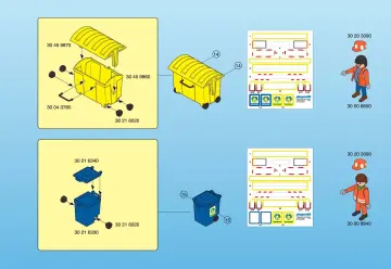 Notices de montage Playmobil 3121-B - Eboueurs/Camion ordures ménagères (5)