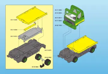 Notices de montage Playmobil 3121-B - Eboueurs/Camion ordures ménagères (6)