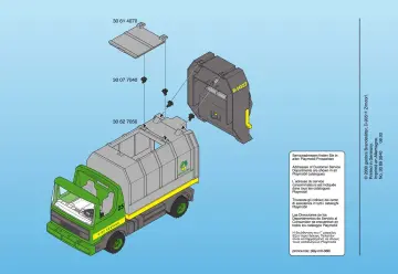 Notices de montage Playmobil 3121-B - Eboueurs/Camion ordures ménagères (8)