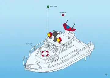 Bauanleitungen Playmobil 3128-B - Feuerlöschboot mit Pumpe (5)