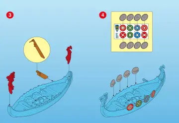 Bauanleitungen Playmobil 3150-A - Wikingerdrachenschiff (3)