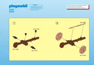 Bauanleitungen Playmobil 3153-A - Wikinger mit Rammbock (1)