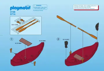 Bauanleitungen Playmobil 3156-A - Wikingerboot (1)