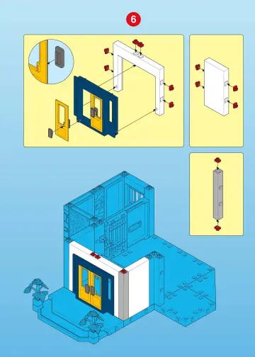 Notices de montage Playmobil 3159-A - Polizeirevier mit Gefängnis (7)
