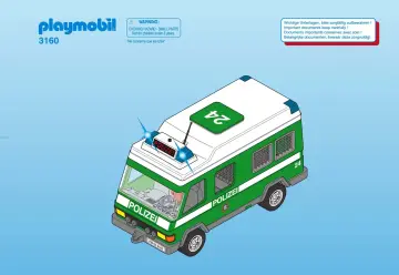 Bauanleitungen Playmobil 3160-A - Mannschaftswagen (1)