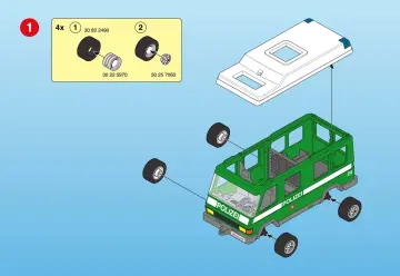 Notices de montage Playmobil 3160-A - Mannschaftswagen (2)