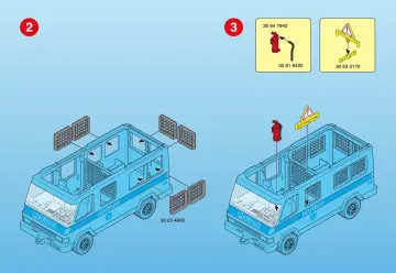 Bauanleitungen Playmobil 3160-A - Mannschaftswagen (3)