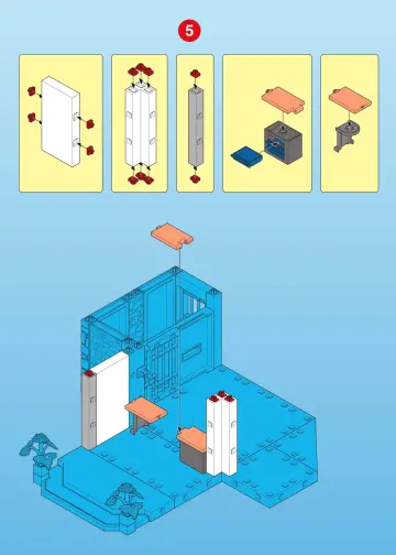 Notices de montage Playmobil 3165-A - Policiers / prison (6)