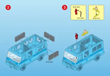 Notices de montage Playmobil 3166-A - Politiebus (3)