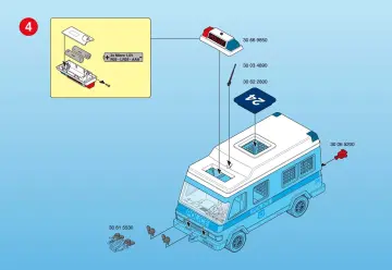 Notices de montage Playmobil 3166-A - Politiebus (6)