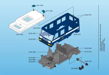 Notices de montage Playmobil 3166-A - Politiebus (8)