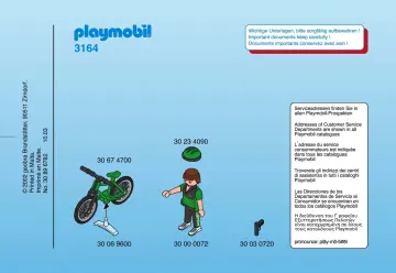 Notices de montage Playmobil 3168-A - Patrouilleur à vélo (1)