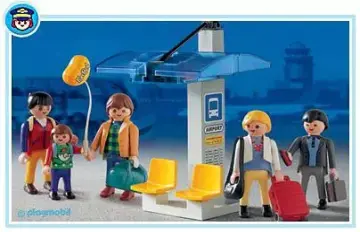 Playmobil 3171-A - Voyageurs / abri bus