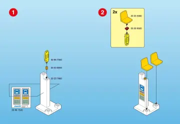 Bauanleitungen Playmobil 3171-A - Haltestelle (2)