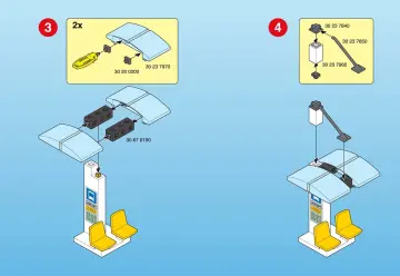 Notices de montage Playmobil 3171-A - Voyageurs / abri bus (3)