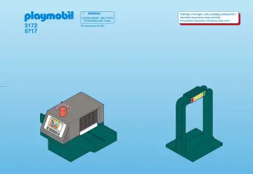 Bauanleitungen Playmobil 3172-A - Gepäckkontrolle (1)