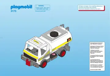 Bauanleitungen Playmobil 3173-A - Tanklastwagen (1)