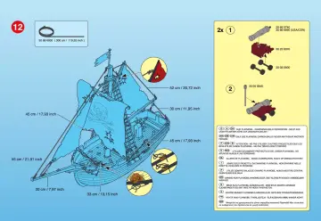 Notices de montage Playmobil 3174-A - Vaisseau corsaires (11)